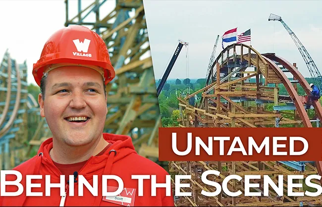 On construction site of Untamed - Walibi Holland